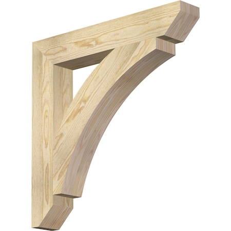 Ekena Millwork Thorton Slat Rough Sawn Bracket, Douglas Fir, 4"W x 26"D x 26"H BKT04X26X26THR06RDF